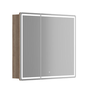 Изображение товара Зеркальный шкаф Sancos Mirror MI90EG, 90 см, с подсветкой, цвет дуб галифакс натуральный