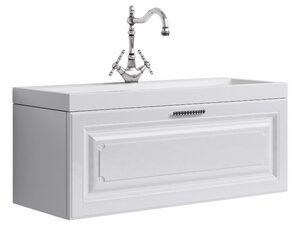 Изображение товара Тумба под раковину Aqwella Empire 100, подвесная, белый, Emp.01.10/W
