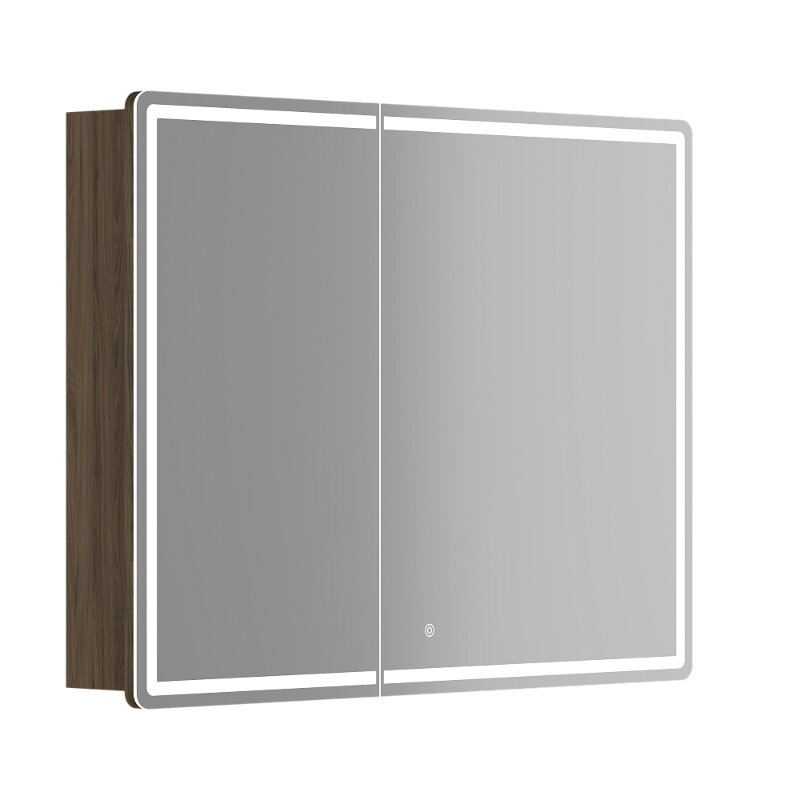 Изображение товара Зеркальный шкаф Sancos Mirror MI100ECH, 100 см, с подсветкой, цвет дуб чарльстон Изображение товара Зеркальный шкаф Sancos Mirror MI100ECH, 100 см, с подсветкой, цвет дуб чарльстон