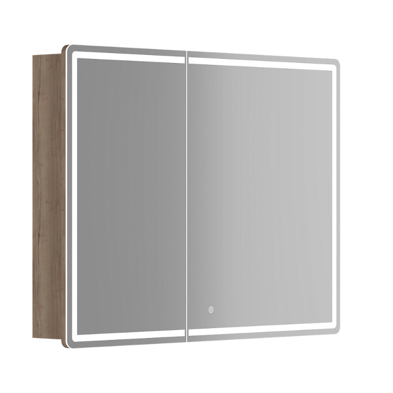 Изображение товара Зеркальный шкаф Sancos Mirror MI100EG, 100 см, с подсветкой, цвет дуб галифакс натуральный Изображение товара Зеркальный шкаф Sancos Mirror MI100EG, 100 см, с подсветкой, цвет дуб галифакс натуральный
