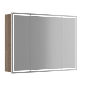 Изображение товара Зеркальный шкаф Sancos Mirror MI120EG, 120 см, с подсветкой, цвет дуб галифакс натуральный