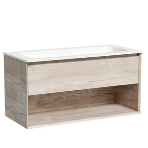Изображение товара Тумба под раковину Sancos Marmi 1.0 MR1.0100EG, 100 см, подвесная, цвет дуб галифакс натуральный