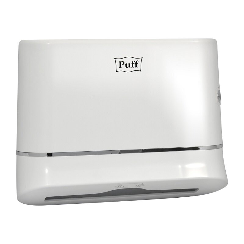 Изображение товара Диспенсер для бумажных полотенец Puff-5135 белый ударопрочный пластиковый 