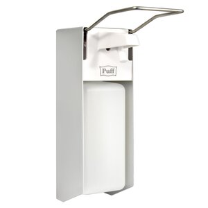 Изображение товара Локтевой диспенсер для жидкого мыла и дезинфицирующих растворов 1000 мл Puff-8191 антивандальный бе
