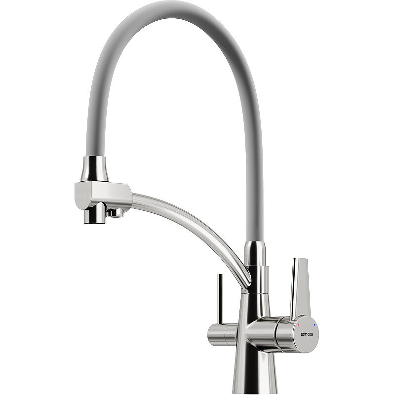 Изображение товара Смеситель для кухонной мойки Sancos Eri SC4001BN с гибким изливом и фильтром