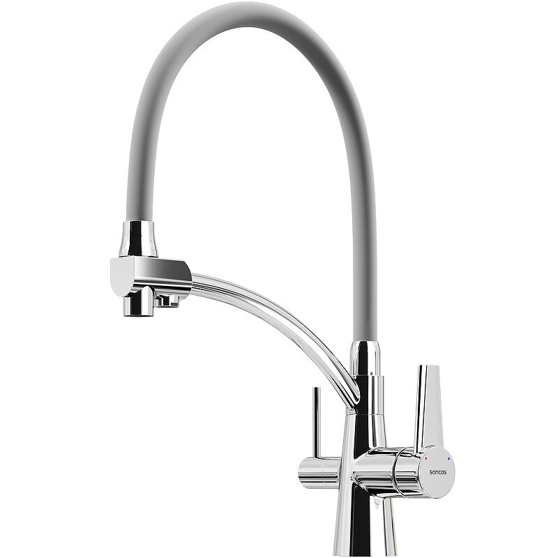 Изображение товара Смеситель для кухонной мойки Sancos Eri SC4001CH, хром, поворотный