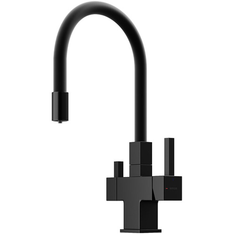 Изображение товара Смеситель для кухонной мойки Sancos Arno SC4005MB с гибким изливом и фильтром