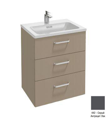 Изображение товара Тумба под раковину Jacob Delafon Vox 60 см серый антрацит с выдвижными ящиками