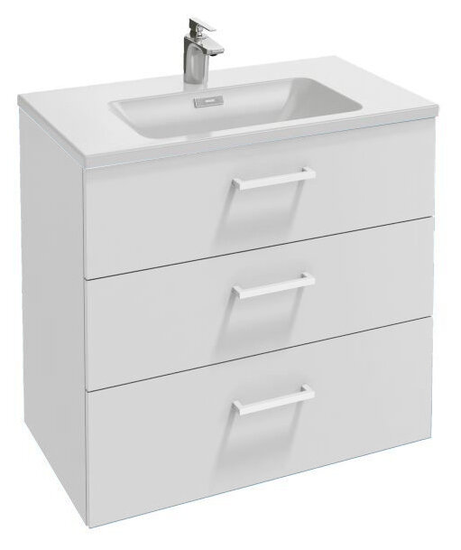 Изображение товара Тумба под раковину Jacob Delafon Vox 80 см белая, с механизмом плавного закрывания