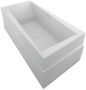 Изображение товара Ванна из литьевого мрамора Jacob Delafon Askew 185x90 см белая дизайнерская