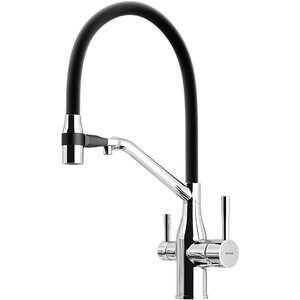 Изображение товара Смеситель для кухонной мойки Sancos Orta SC4008CH, с подключением к фильтру, с гибким изливом, цвет хром