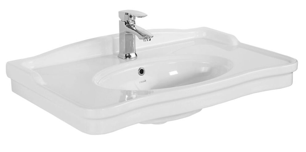 Изображение товара Подвесная раковина Creavit Antik AN080 из фарфора для ванной с одним отверстием