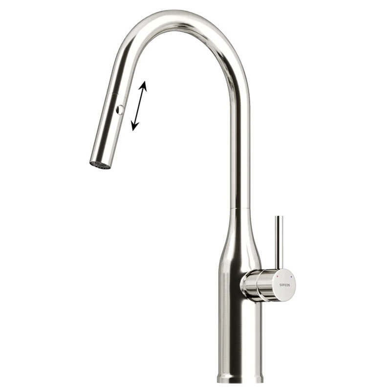 Изображение товара Смеситель Sancos Grand SC4002BNG с выдвижным изливом Изображение товара Смеситель Sancos Grand SC4002BNG с выдвижным изливом