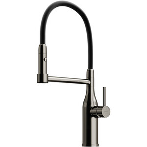 Изображение товара Смеситель для кухонной мойки Sancos Pride SC4011GG, гибкий излив, gunmetal