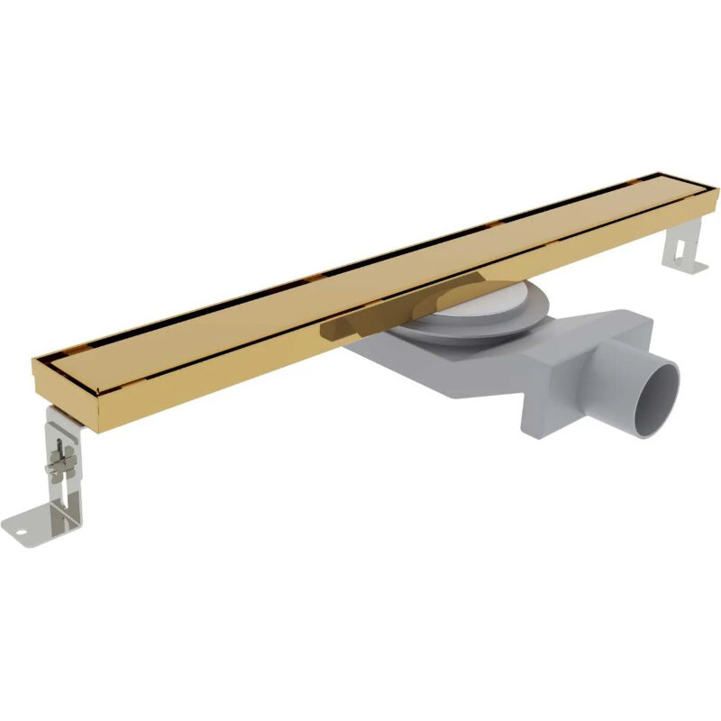 Изображение товара Дренажный канал Plumberia Selection PSL Linear PSL100OR 100 см под плитку золото 24К