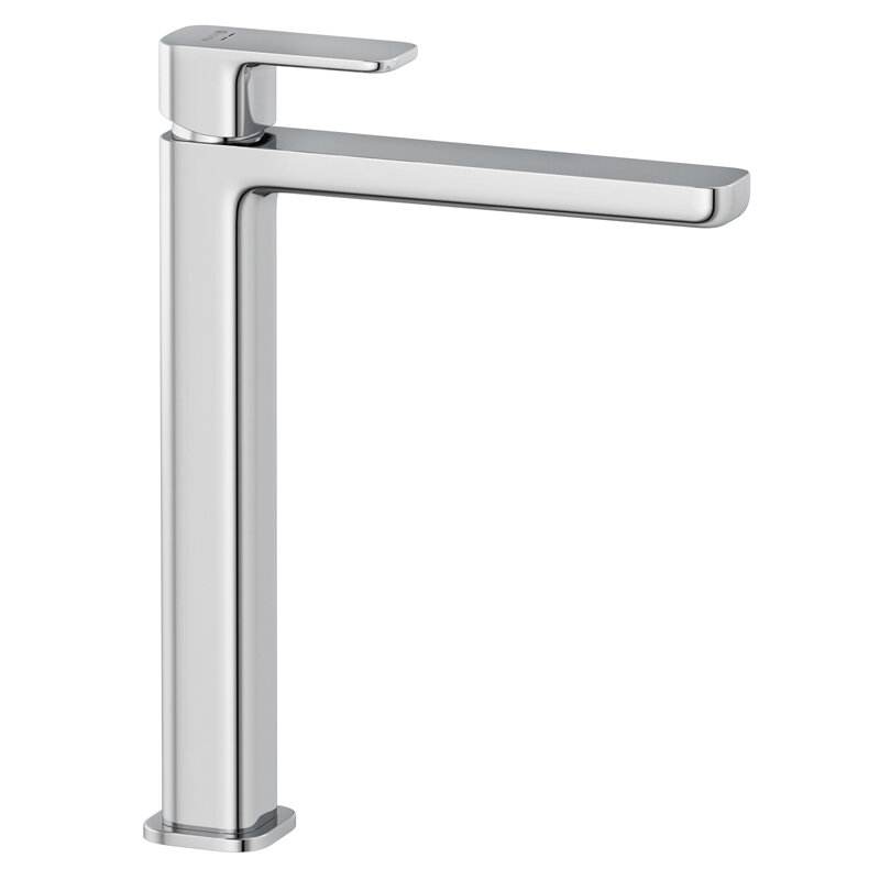 Изображение товара Kludi Renon 422980575 смеситель для раковины хром однорычажный горячий холодный 5 л/мин