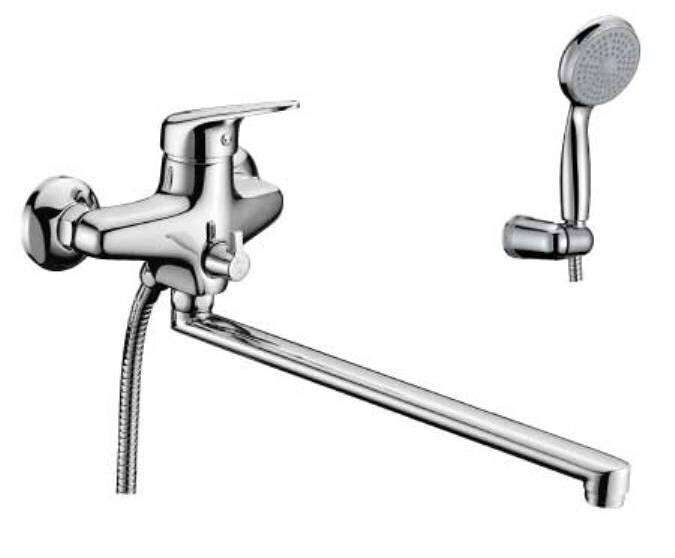 Изображение товара Смеситель для ванны Lemark Luna LM4151C с поворотным изливом и душем