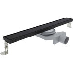 Дренажный канал Plumberia Selection PSL Linear PSL120NO, 120 см, под плитку, цвет черный матовый - фото 1