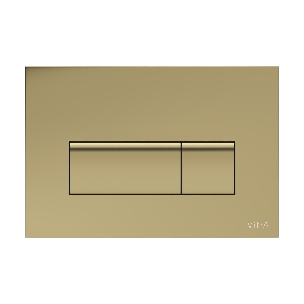 Изображение товара Клавиша смыва VitrA Root Square 740-2324, механическая, золото матовое Изображение товара Клавиша смыва VitrA Root Square 740-2324, механическая, золото матовое