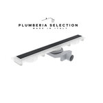 Дренажный канал Plumberia Selection PSM Modular PSM70NO, 70 см, под плитку, цвет черный матовый - фото 1