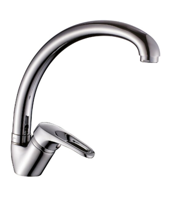 Изображение товара Смеситель для кухонной мойки Rossinka B35-25 с поворотным изливом и однорычажным управлением