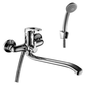 Изображение товара Смеситель Rossinka B35-34 для ванны с S-образным поворотным изливом