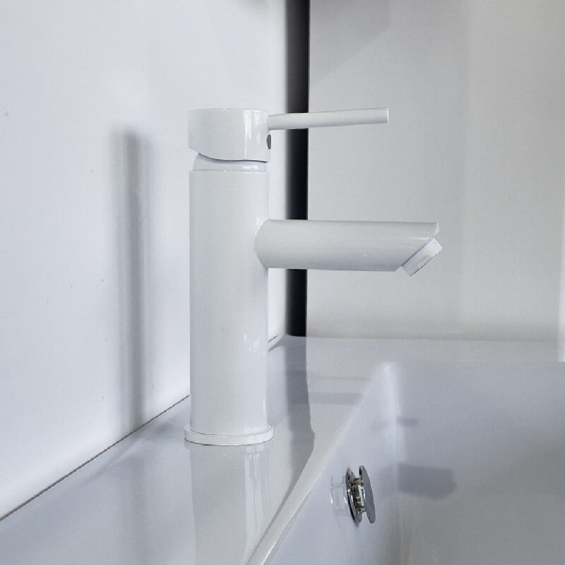 Изображение товара Смеситель для раковины Comforty белый - горизонтальный монтаж, керамический картридж