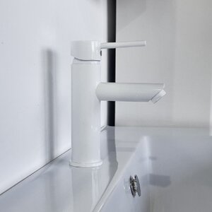 Изображение товара Смеситель для раковины Comforty белый - горизонтальный монтаж, керамический картридж