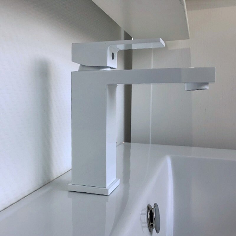 Изображение товара Смеситель Comforty для раковины белый однорычажный с керамическим картриджем