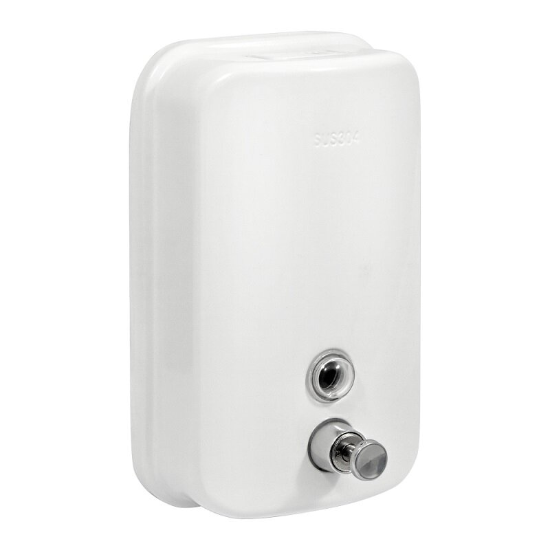 Изображение товара Диспенсер для жидкого мыла Puff-8615W, 1402.023, наливной, антивандальный, цвет белый матовый