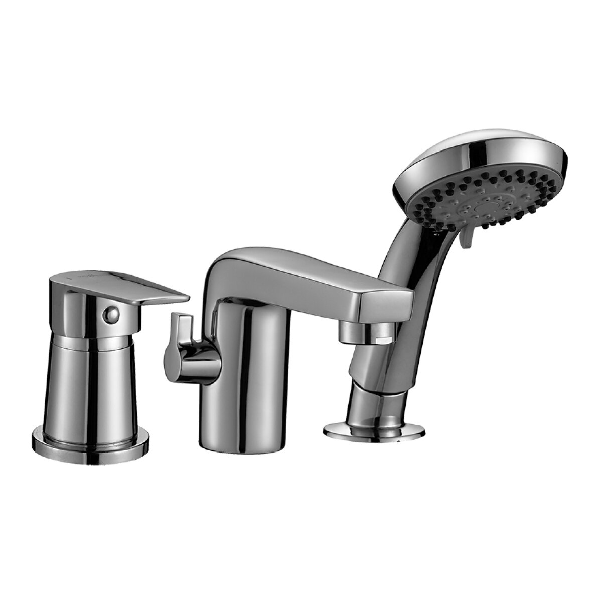 Изображение товара Современный смеситель Rossinka S35-39 для ванны на 3 отверстия хромированный