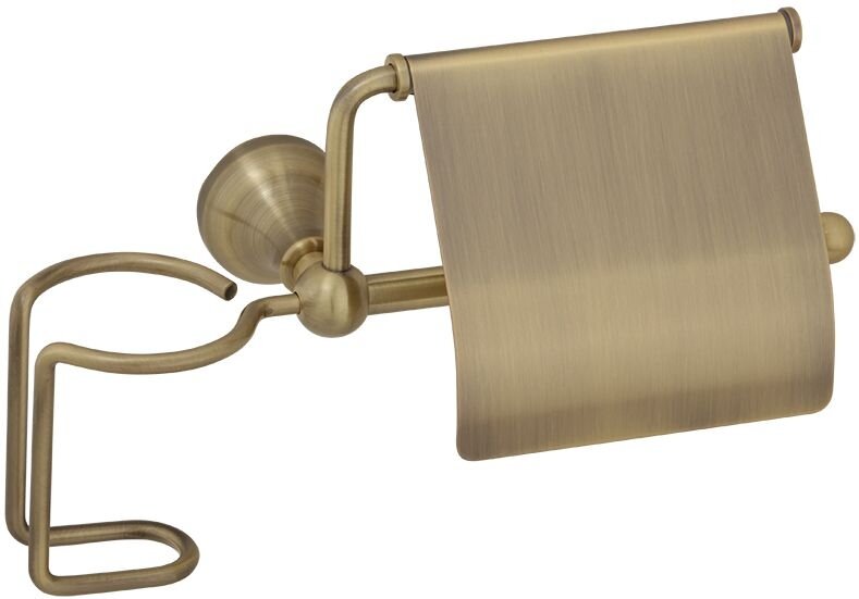 Изображение товара Бумагодержатель закрытый с держателем освежителя воздуха Veragio Gialetta бронза