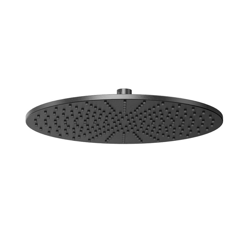 Изображение товара Верхний душ Whitecross Y Gunmetal Y1300GM круглый, 30 см, латунь и вороненая сталь