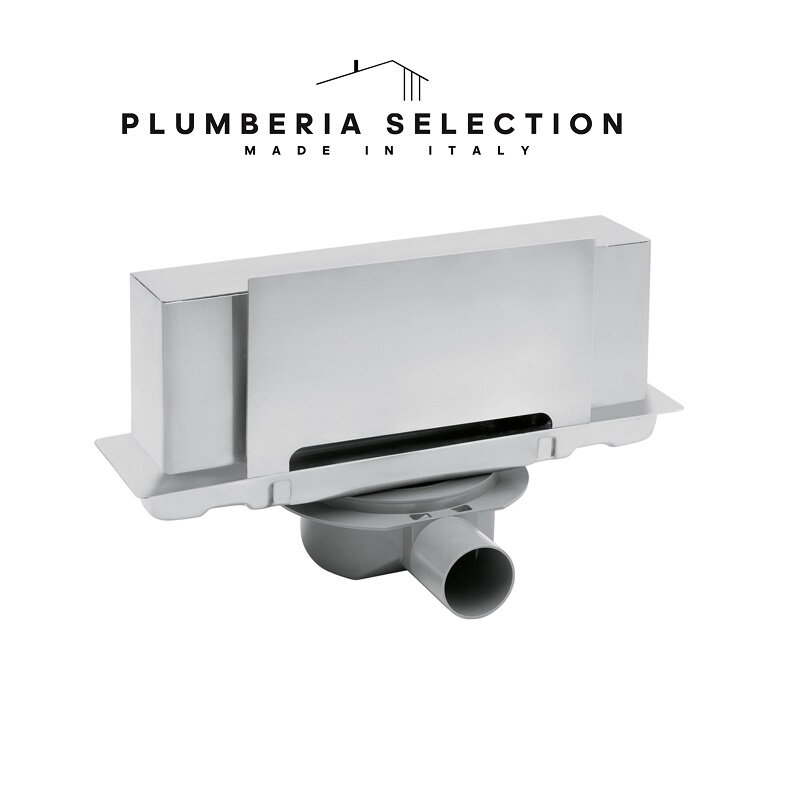 Изображение товара Дренажный канал Plumberia Selection PSW Walldrain 30 см нержавеющая сталь матовая