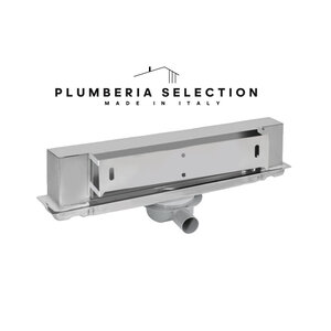 Изображение товара Дренажный канал Plumberia Selection PSWT Wall Tile PSWT60, 60 см, цвет нержавеющая сталь матовая