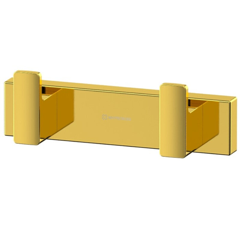 Изображение товара Крючок двойной Whitecross Cubo CU2412GL цвет золото современный дизайн