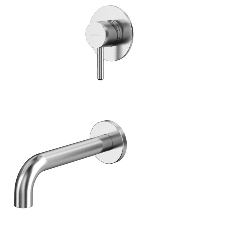 Изображение товара Смеситель Whitecross Y brushed nickel для ванны и душа с скрытым монтажом Изображение товара Смеситель Whitecross Y brushed nickel для ванны и душа с скрытым монтажом