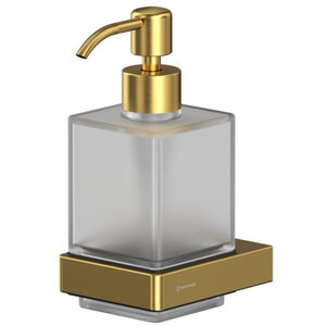 Изображение товара Дозатор жидкого мыла Whitecross Cubo CU2440GLB золото брашированное настенный