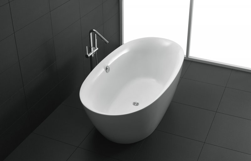 Изображение товара Акриловая ванна BelBagno BB68-1800 овальная отдельно стоящая Италия