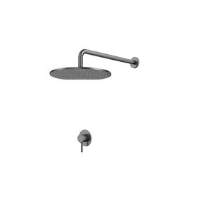 Изображение товара Душевая система Whitecross Y gunmetal YSET01GM, вороненая сталь, gunmetal