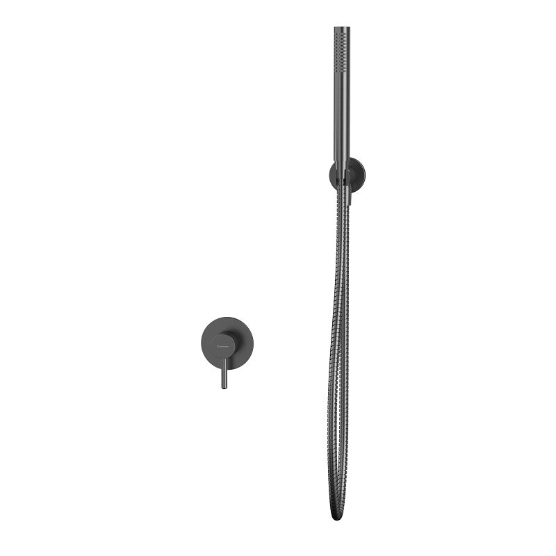 Изображение товара Смеситель для душа Whitecross Y gunmetal YSET02GM с душевым гарнитуром, скрытая установка