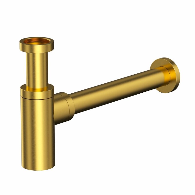 Изображение товара Сифон для раковины Whitecross A186GLB с регулировкой, золото, латунь