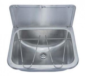 Изображение товара Хозяйственная раковина Nofer 13048.S 45.7 см, подвесная, с фартуком, нержавеющая сталь матовая