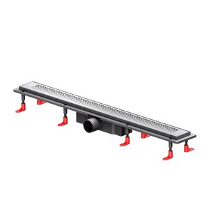 Изображение товара Дренажный канал Am.Pm PrimeFlow W02SC-P11-080-01SB, 80 см, с перфорированной решеткой, цвет хром