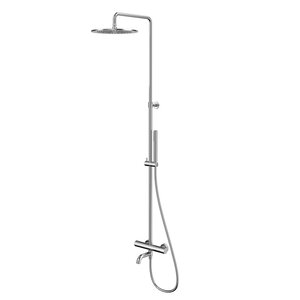Изображение товара Душевая система Whitecross Y brushed nickel Y1234NIB, термостатическая, цвет никель брашированный Изображение товара Душевая система Whitecross Y brushed nickel Y1234NIB, термостатическая, цвет никель брашированный