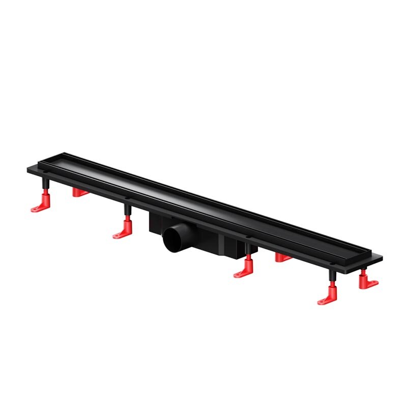 Изображение товара Дренажный канал Am.Pm PrimeFlow W02SC-U11-080-04BM, 80 см, под плитку, цвет черный матовый