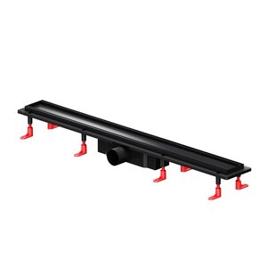 Изображение товара Дренажный канал Am.Pm PrimeFlow W02SC-U11-080-04BM, 80 см, под плитку, цвет черный матовый