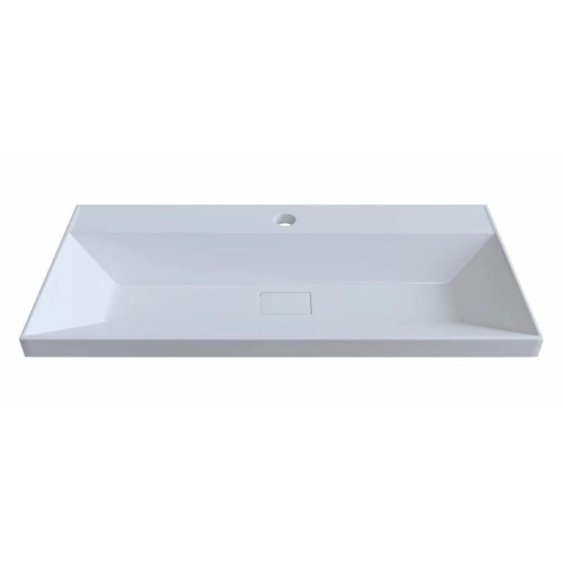 Изображение товара Раковина Madera Classica Slim 4627173210898, 80 см, искусственный мрамор, цвет белый