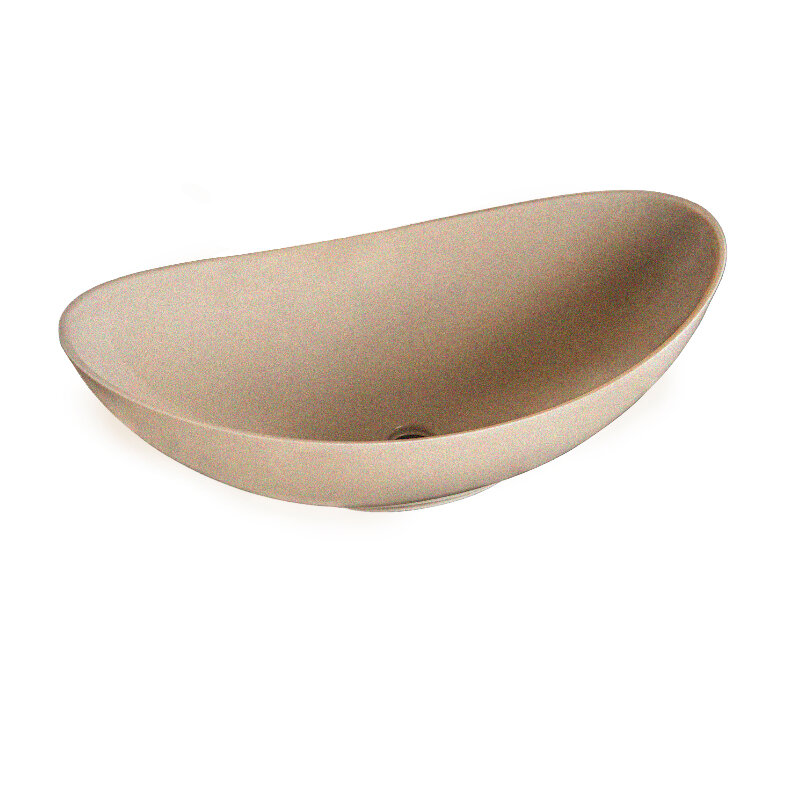 Изображение товара Раковина Stella Polar Орион SP-00001695 60 см искусственный мрамор бежевый накладная