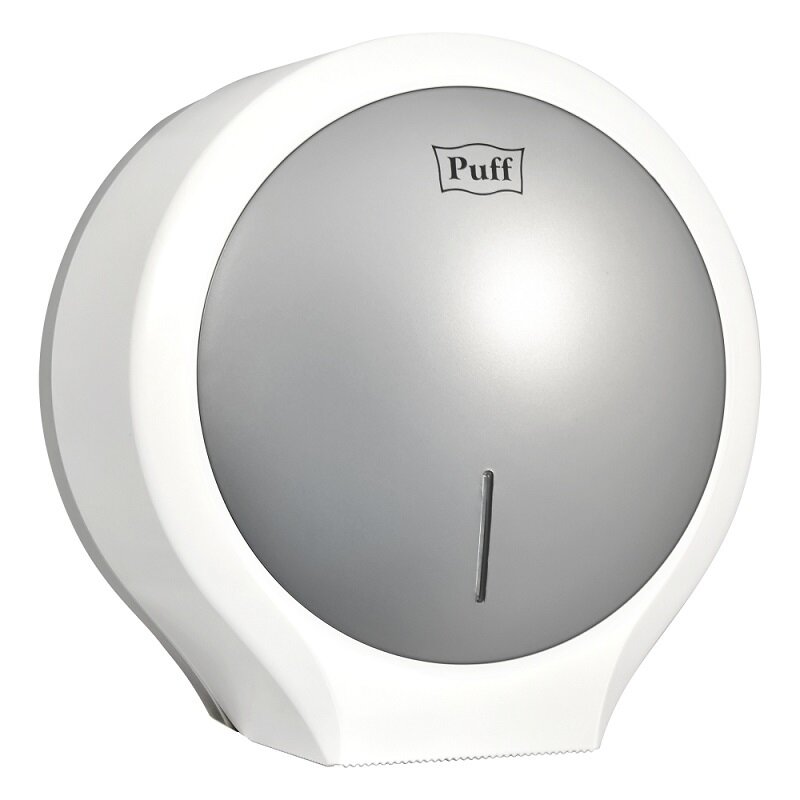 Изображение товара Диспенсер Puff 7135S хром/белый для рулона до 220 мм Изображение товара Диспенсер Puff 7135S хром/белый для рулона до 220 мм